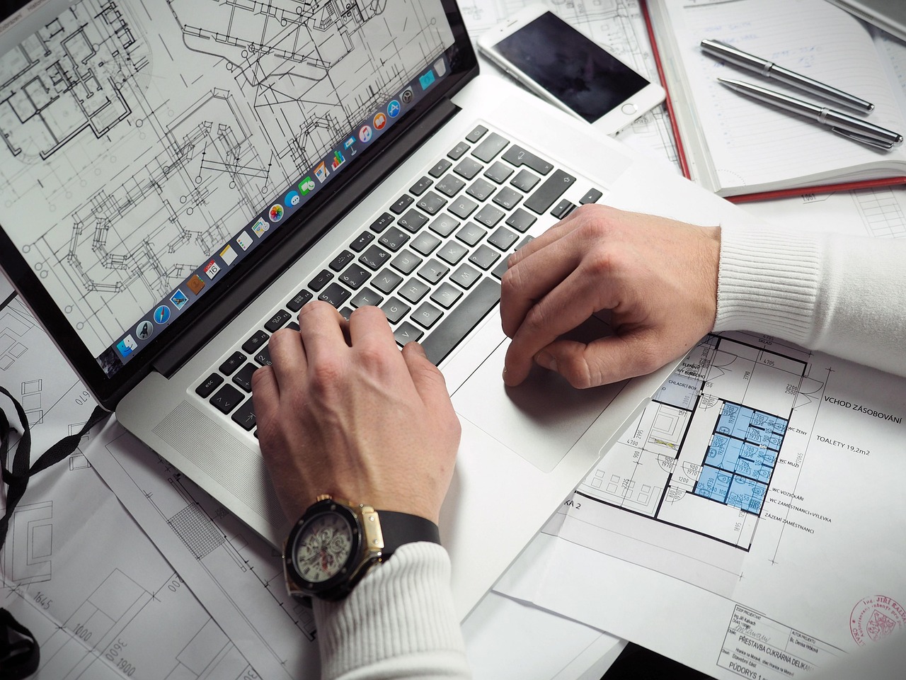 Blueprints, entrepreneur, hands — 5 Tips For resume creation: Professional Resume