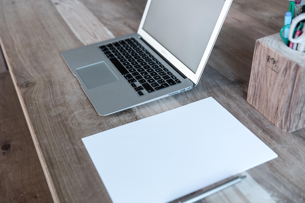 Home office, laptop, notebook — Experience Enhanced Productivity with Windows 11 Pro