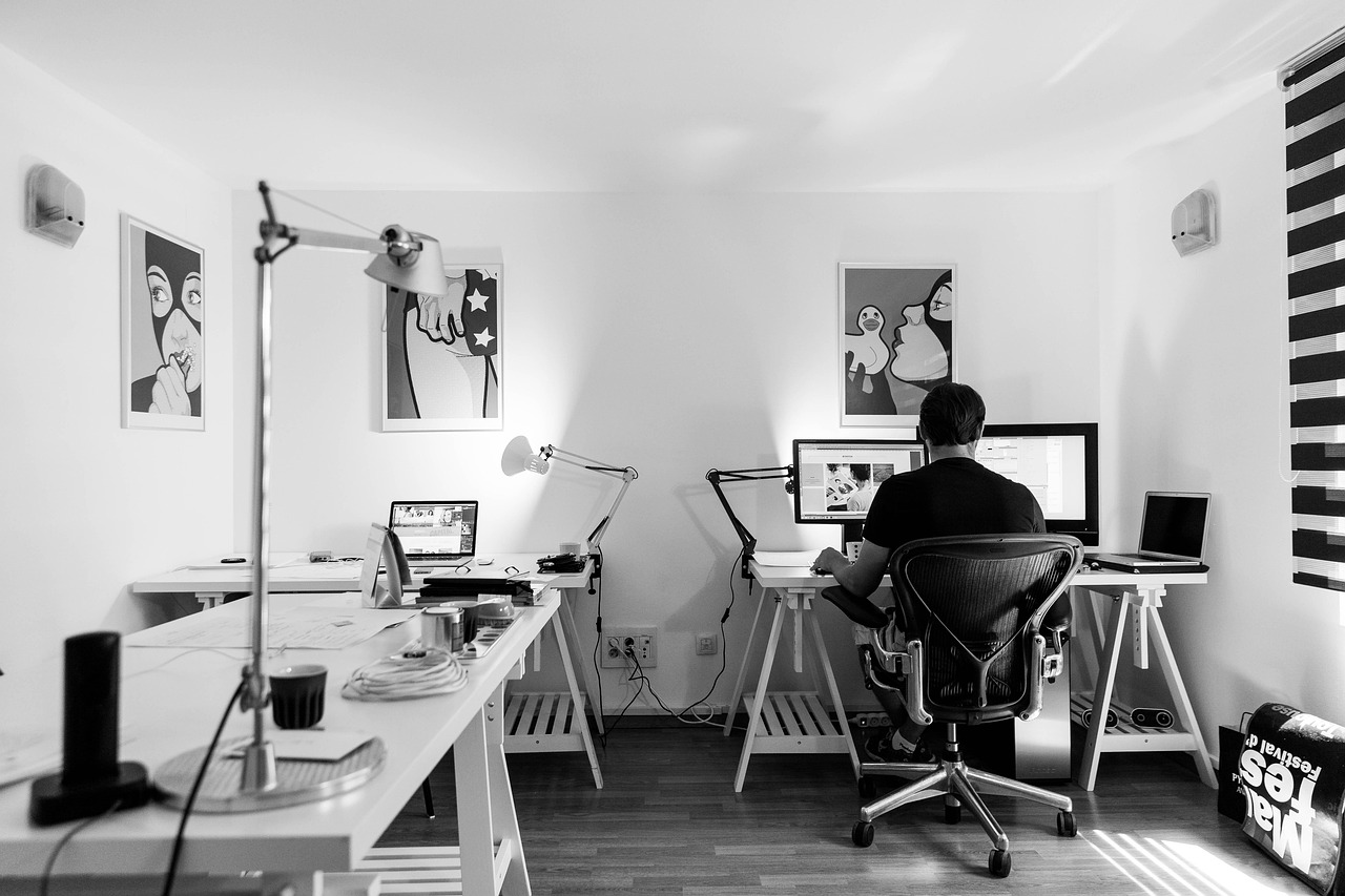 Office, work, desk — Instantly Increase Your Social Media Reach with Free Followers